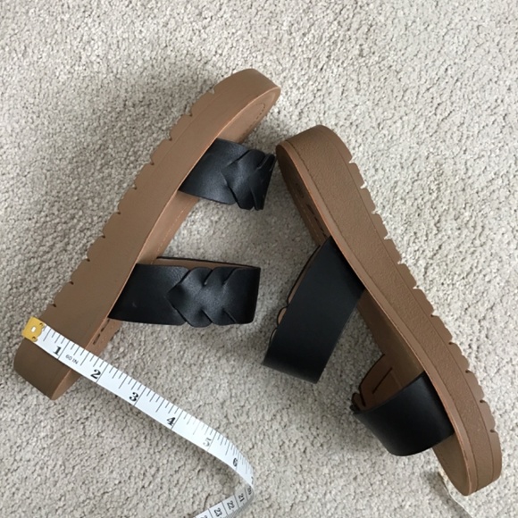 Soda Black Braided Sandals - Picture 5 of 5